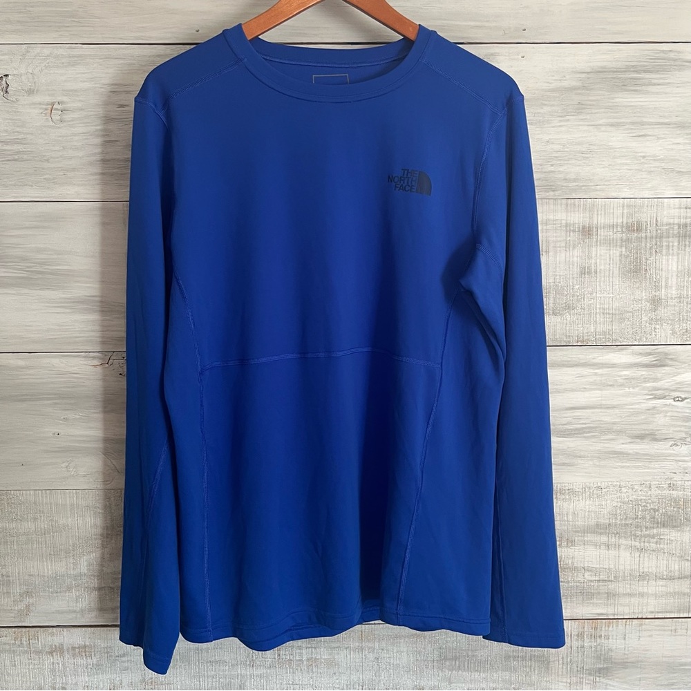 The North Face Men’s Blue Flash Dry Long Sleeve Shirt